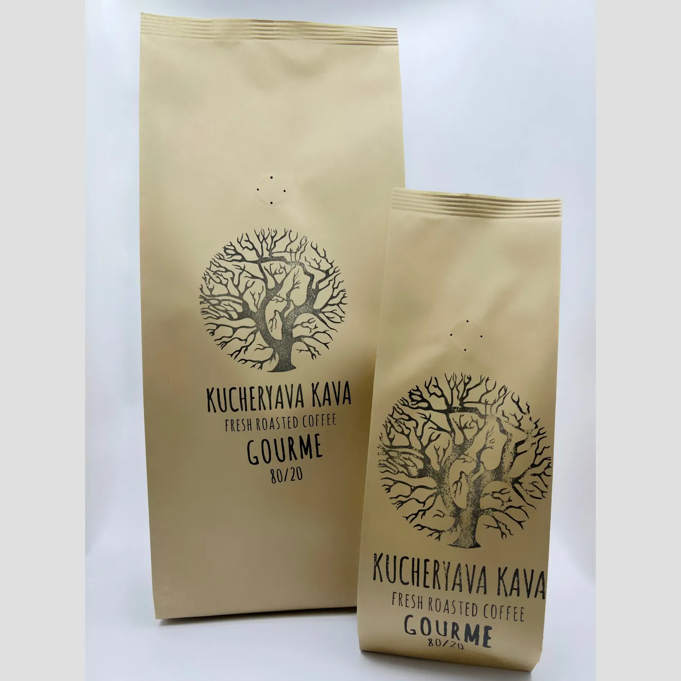 Купаж кофе в зернах GOURME, Бленд кофе средней обжарки – смесь арабики и робусты 80 на 20 (Свежеобжаренный Кофе из Африки, Америки и Азии)