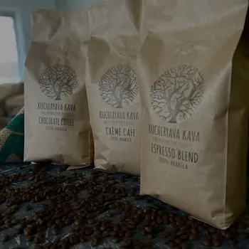 Акция -10% для любителей кофе с кислинкой: 1кг Espresso blend+1кг Chocolate Coffee+1кг Crème Cafe - Кофе в зернах