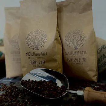 Акция -10% для любителей кофе с кислинкой: 1кг Espresso blend+1кг Chocolate Coffee+1кг Crème Cafe - Кофе в зернах